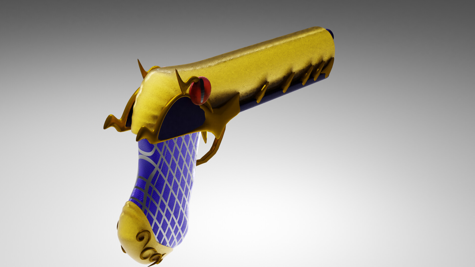Artstation helluva boss blitzo gun