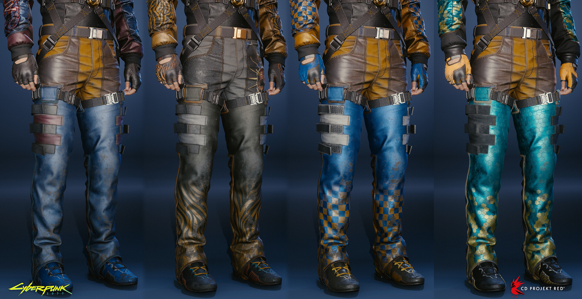 Aldecaldos racing jacket and pants which I created for Cyberpunk 2077. 