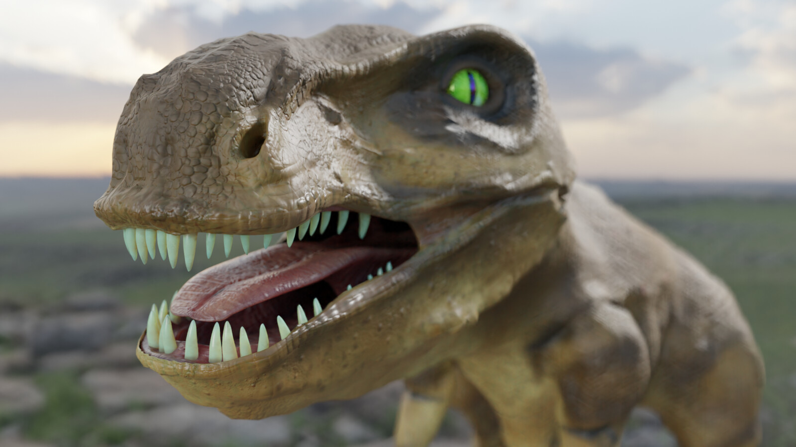 Render of head using cycles.