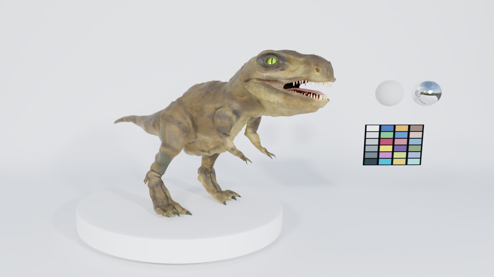 Turntable render in Cycles.