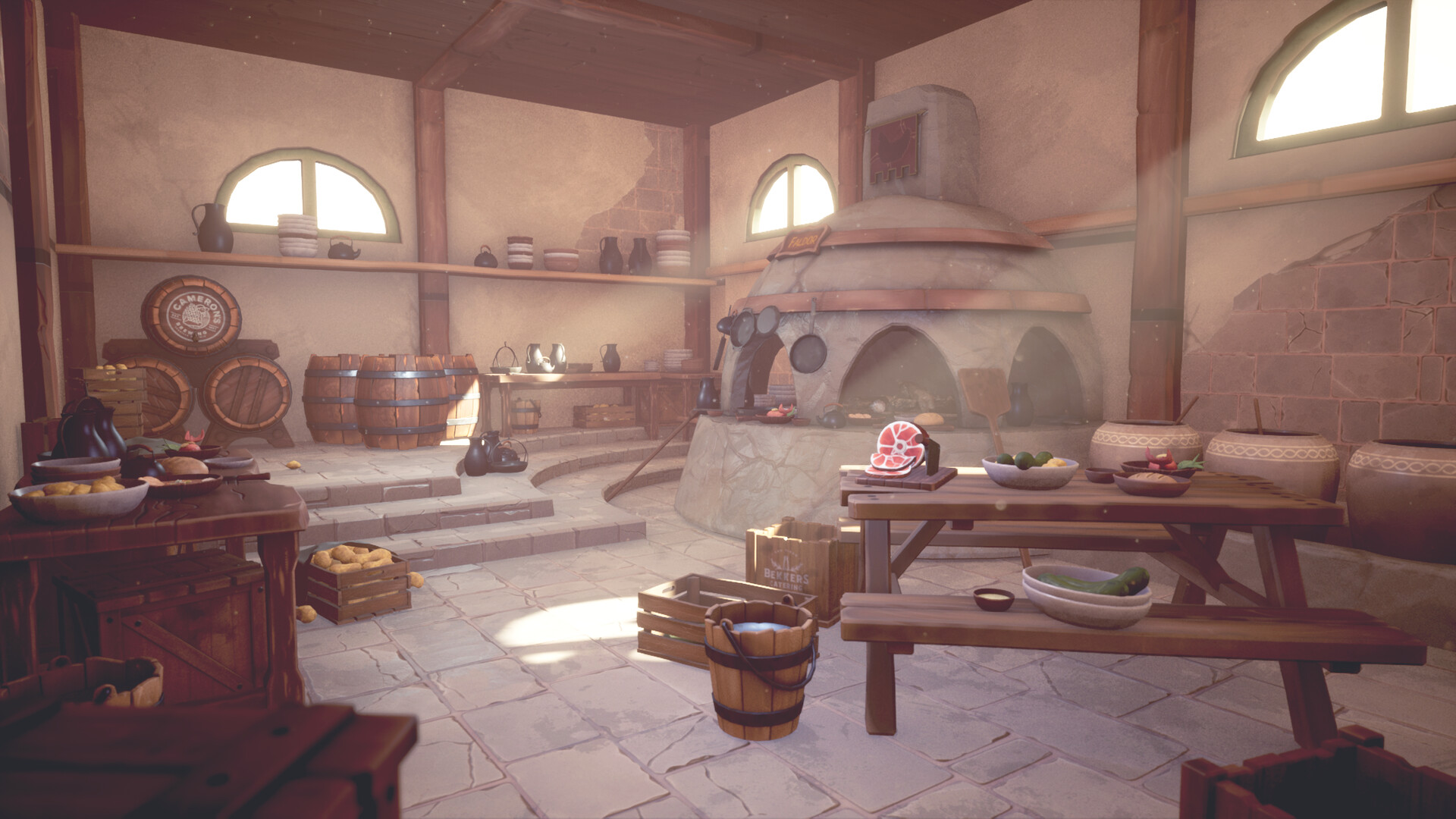 ArtStation - Medieval Kitchen