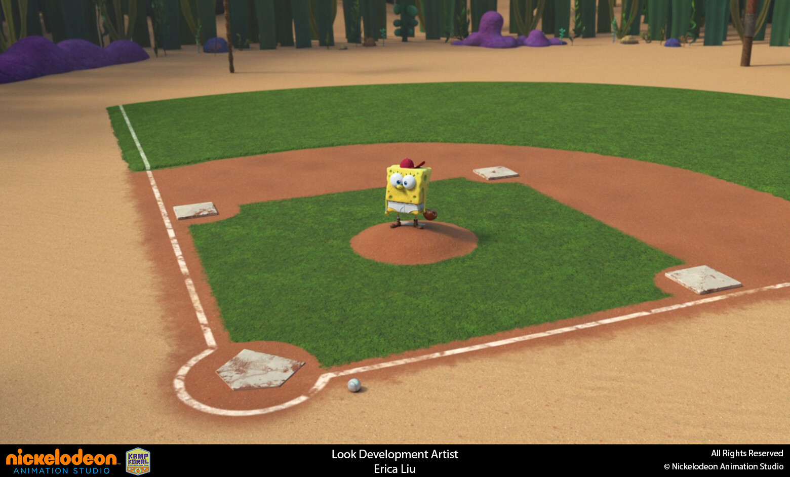 Responsible for look development and texture of Baseball field set