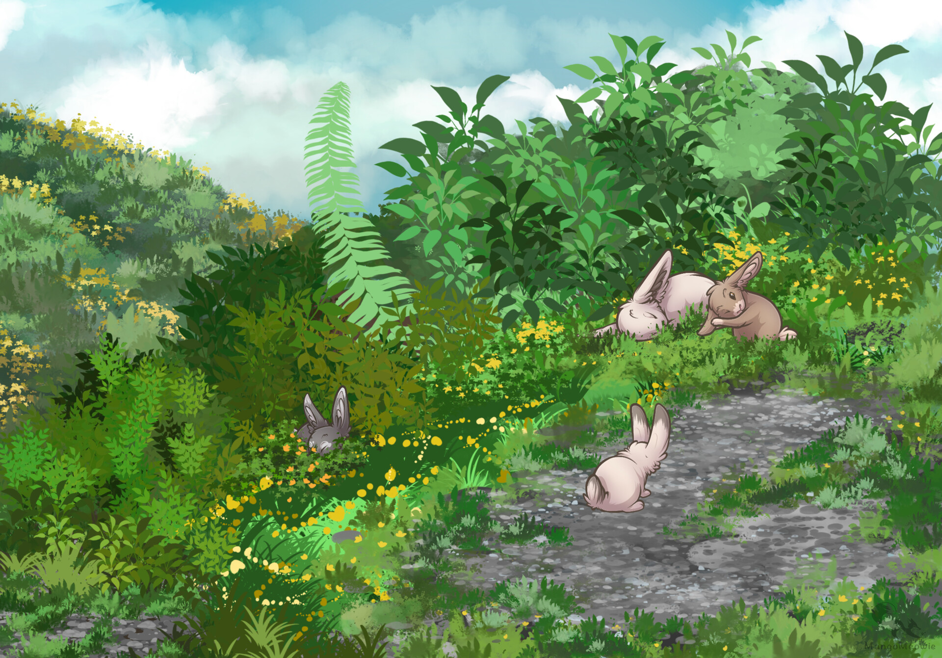 ArtStation - Relaxing on a Sunny Day