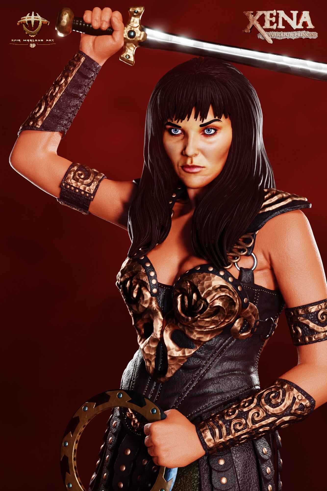 ArtStation - Xena: Warrior Princess | Kfir Merlaub Art