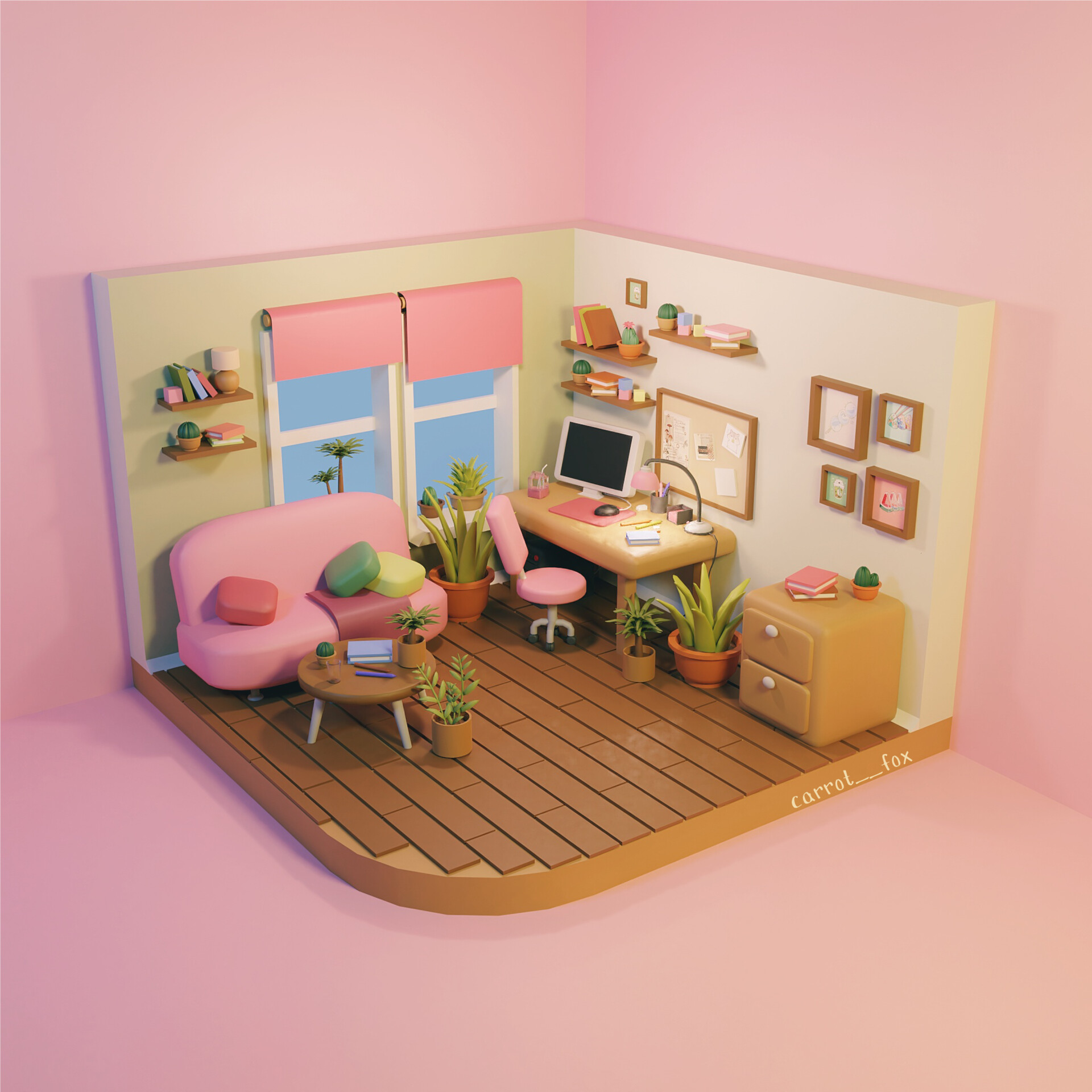 ArtStation - cozy room