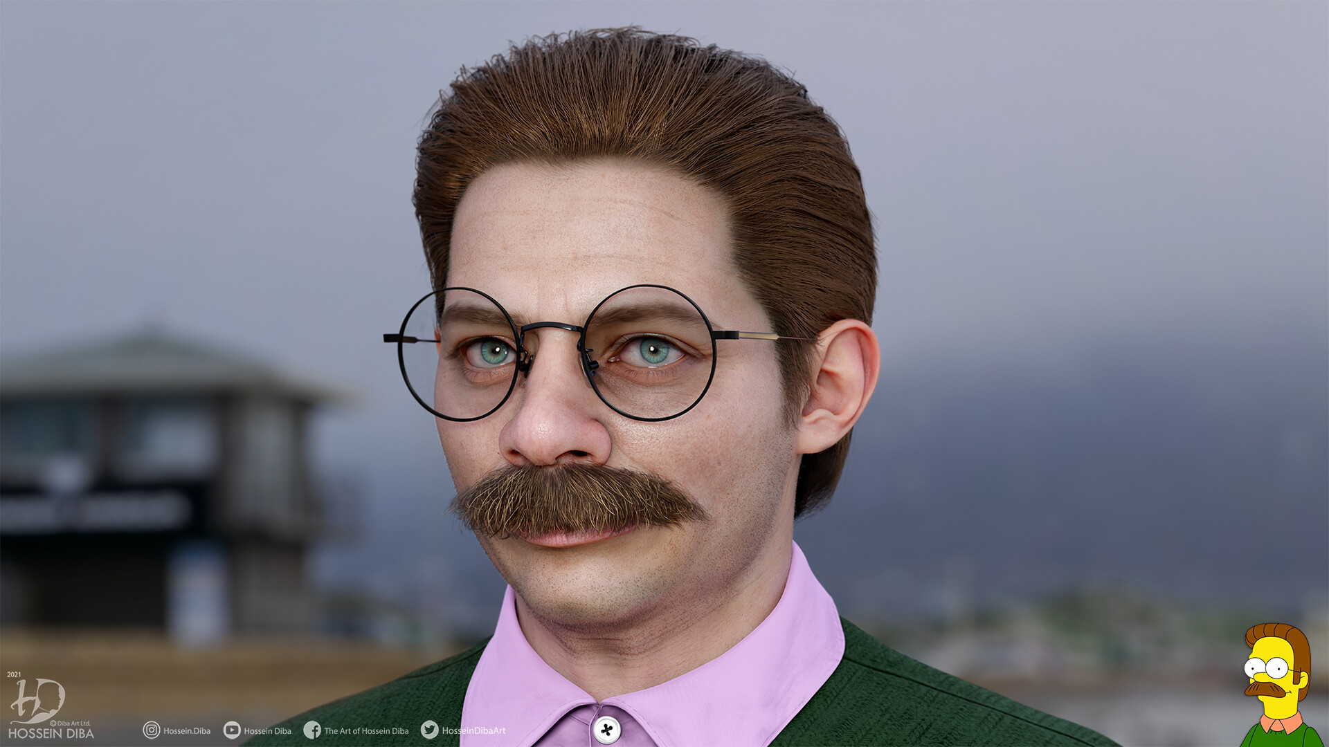 ArtStation - 3D Model of Ned Flanders