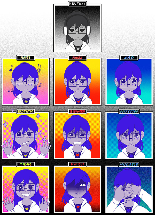 omori emotion chart, i just needed something to post