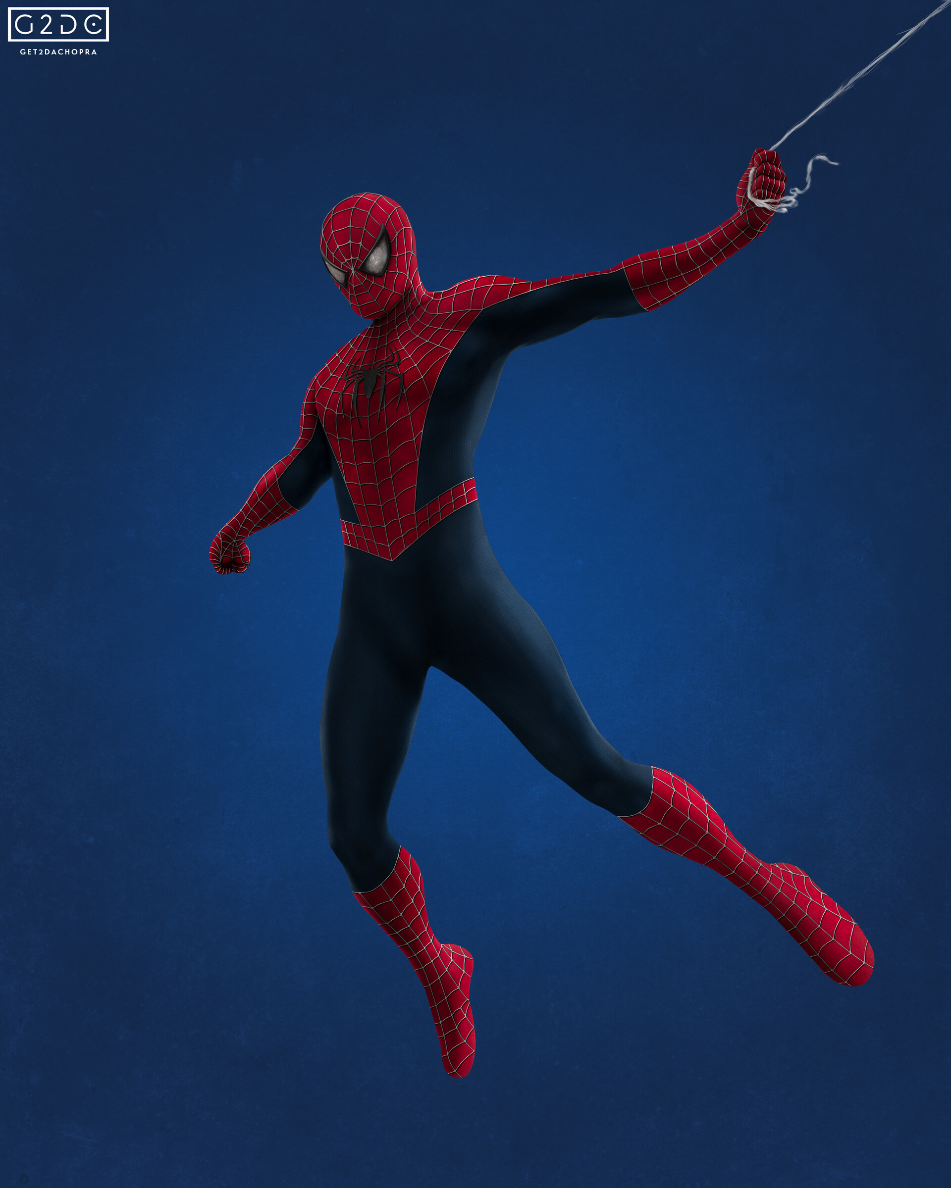 Artstation Spider Man Blue Kunal Chopra