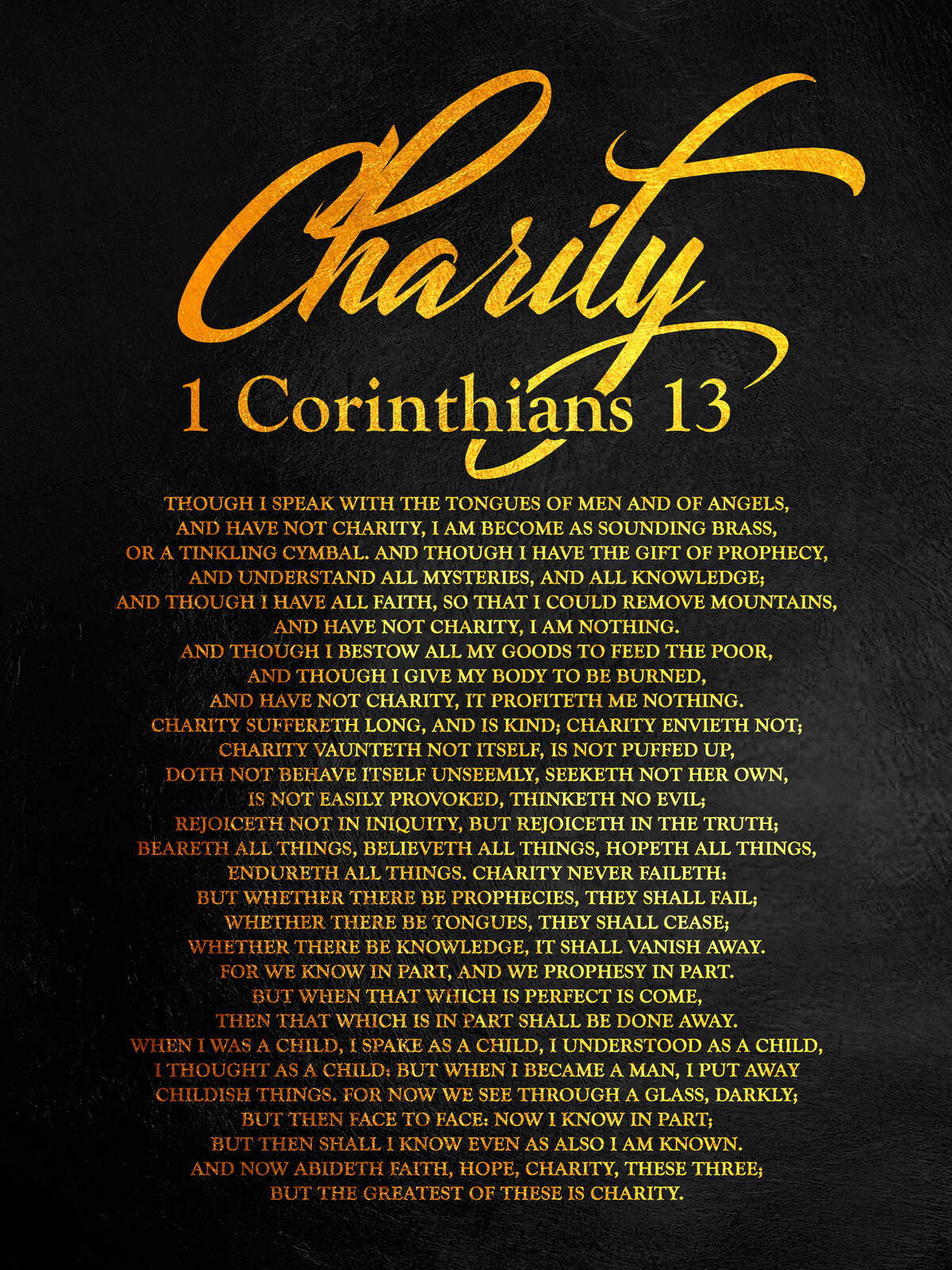 ABConcepts - 1 Corinthians 13 Bible Verse Text Art