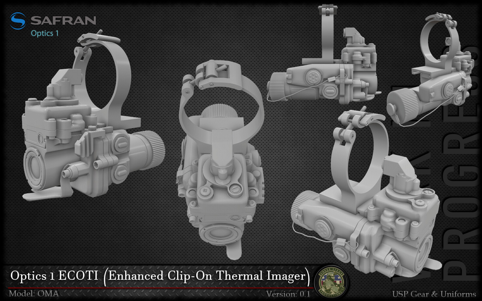 UnderSiege Productionz Safran Optics 1 Enhanced ClipOn Thermal Imager