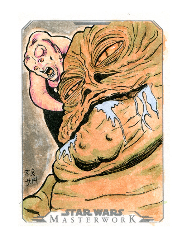 ArtStation - Topps Star Wars Masterwork Jabba the Hutt