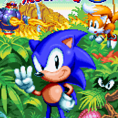 ArtStation - Maniafied - Sonic 1 Title Screen