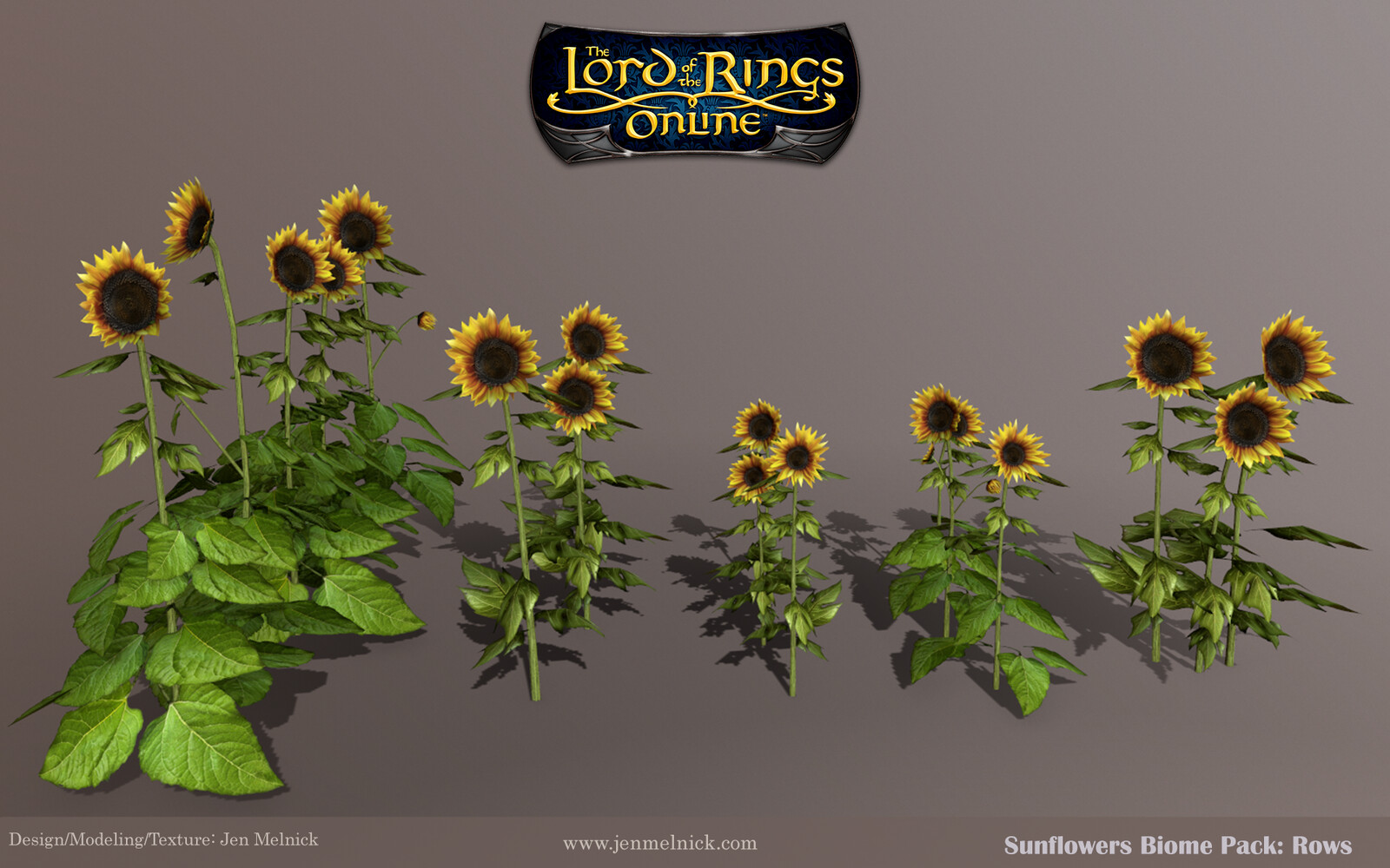Sunflowers : Adult Stalk preset rows 