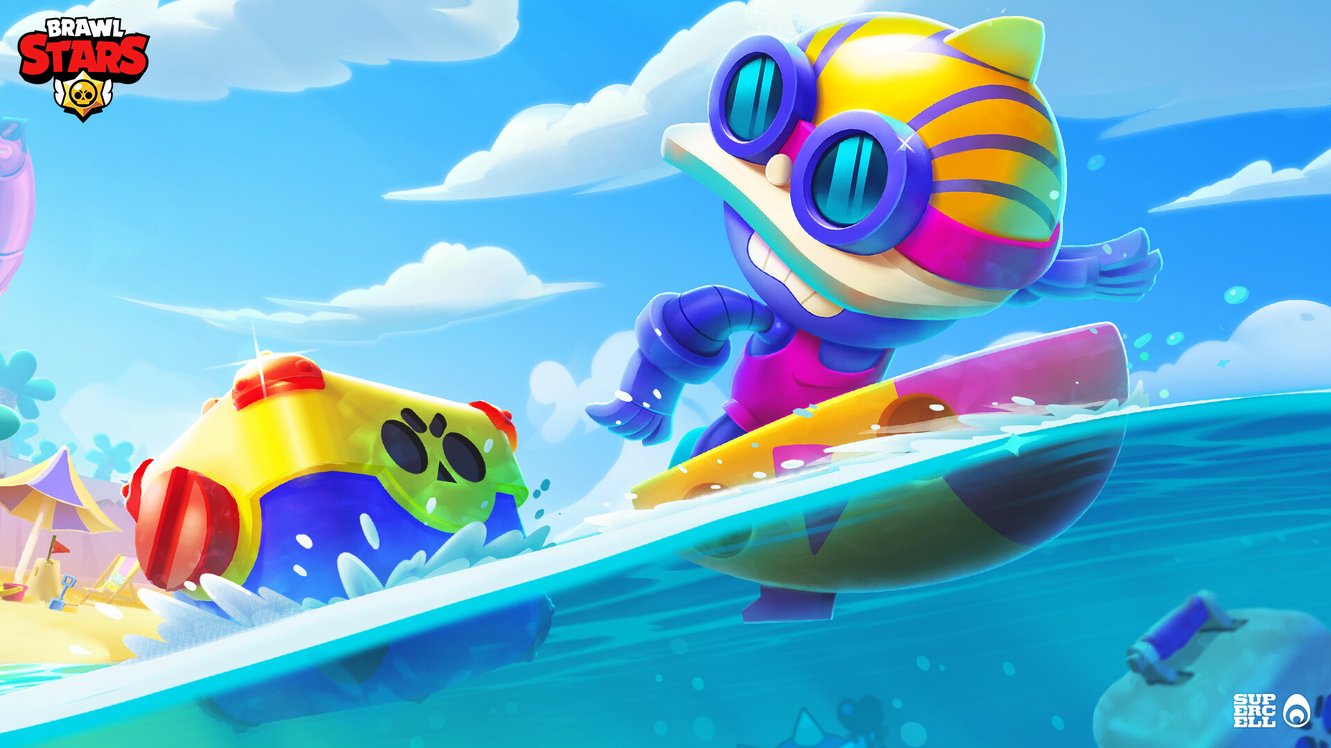 Ocellus SERVICES Brawl Stars Jurassic Splash Punk Buzz