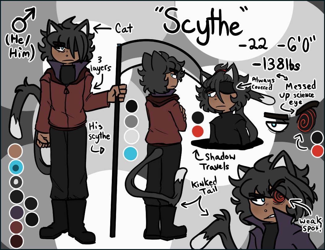 Ryan Shada Artfight Reference Sheets (2021)