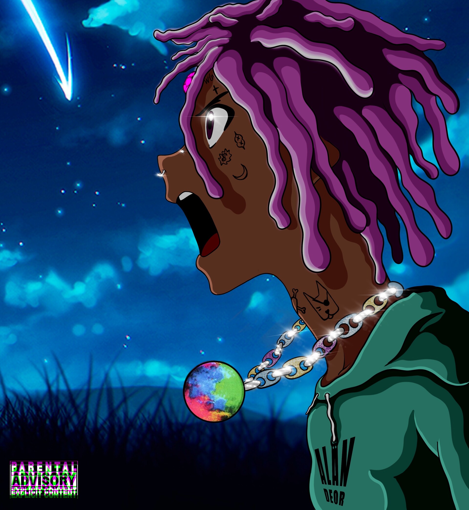 Artstation Lil Uzi Vert Anime