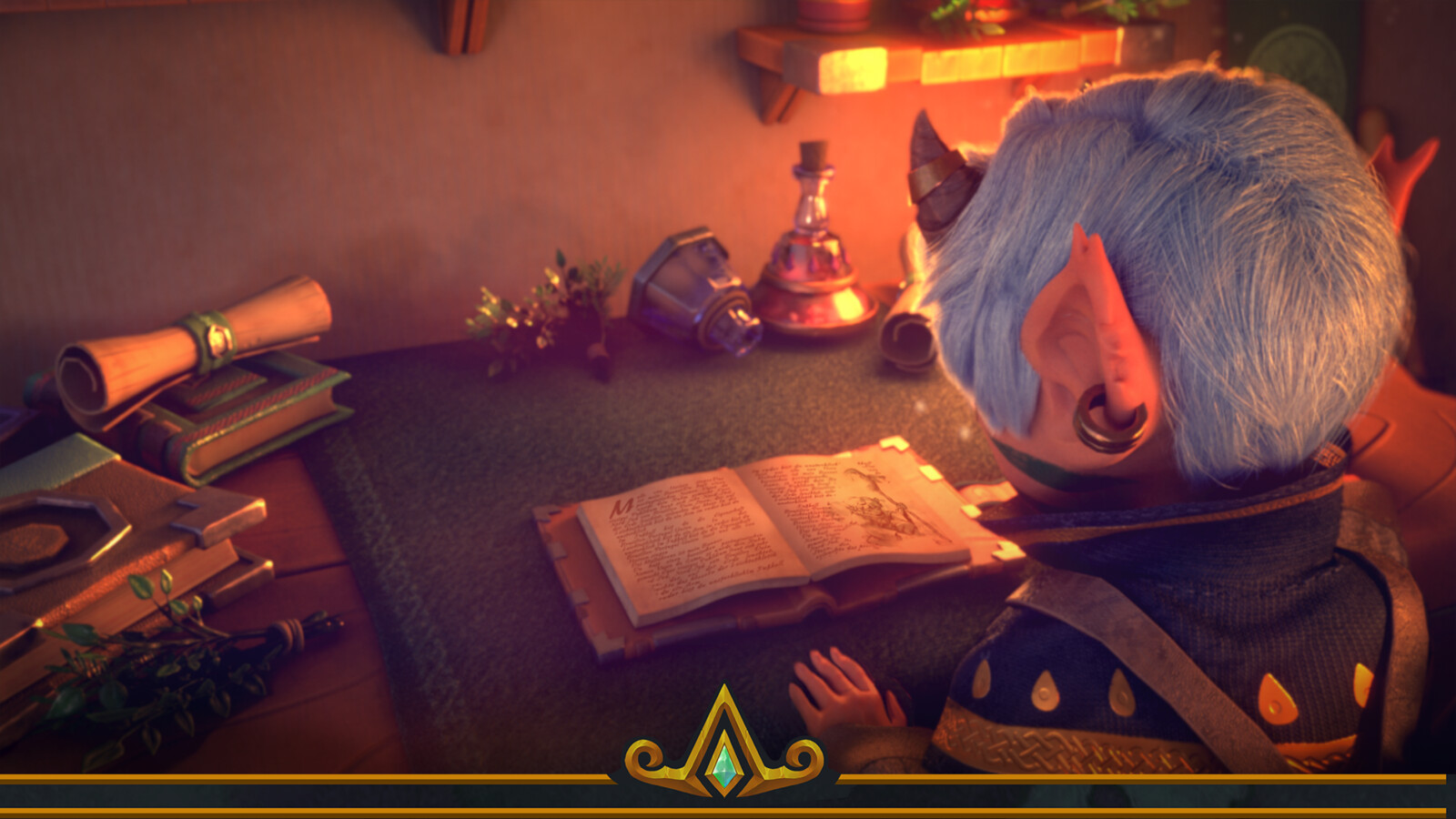 Character and Journal close-up