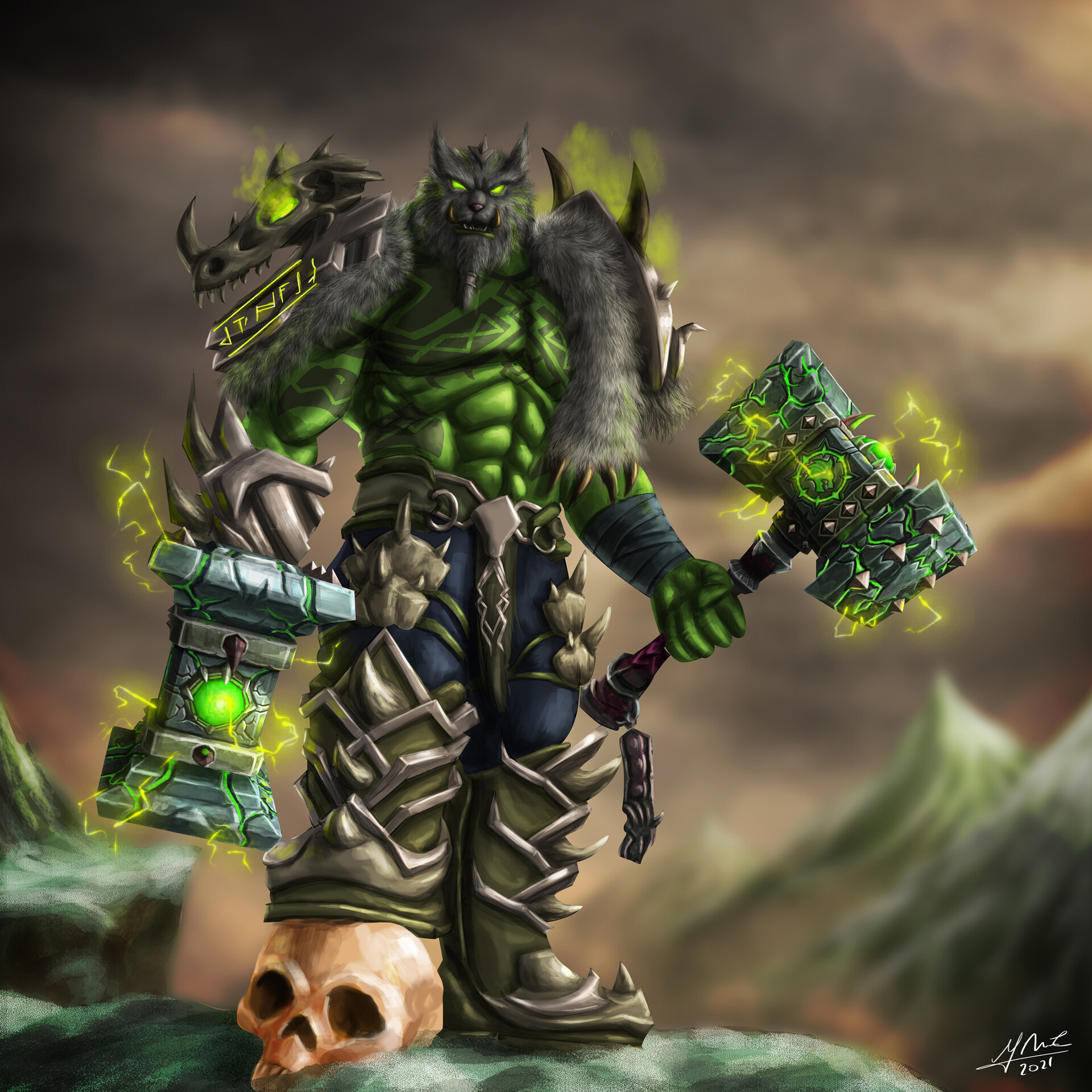 ArtStation - Javisham, the orc shaman
