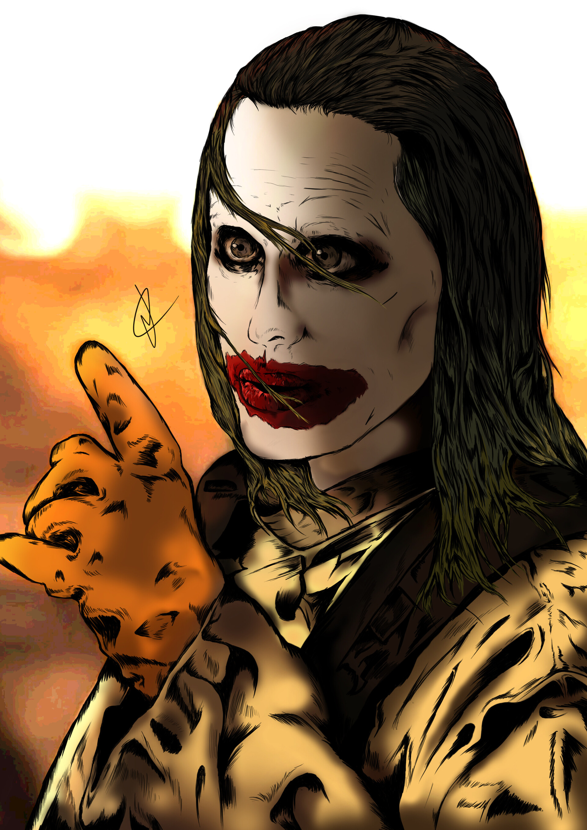 ArtStation Knightmare Joker Digital Drawing