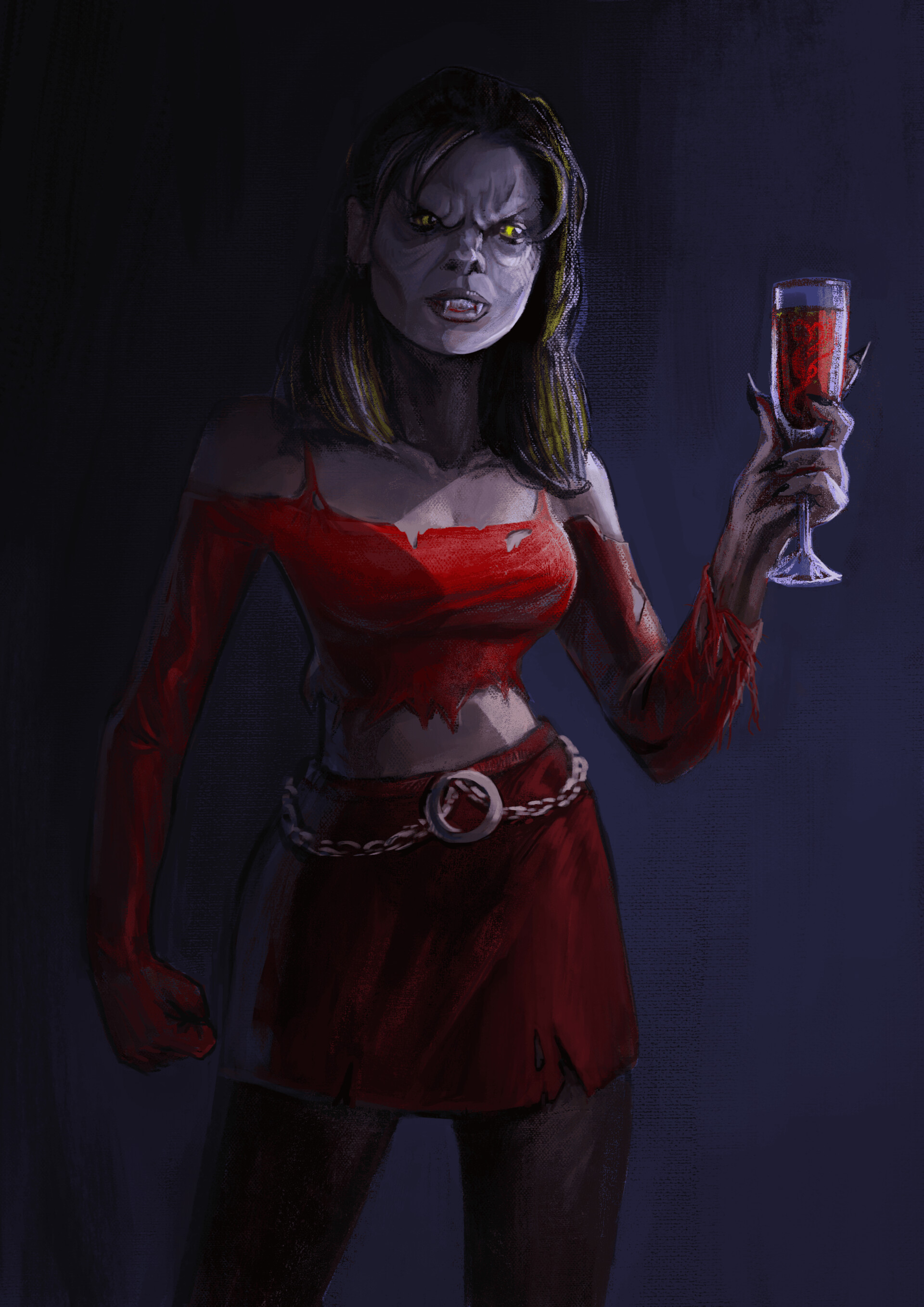 ArtStation Buffy the vampire slayer turned into a vampire