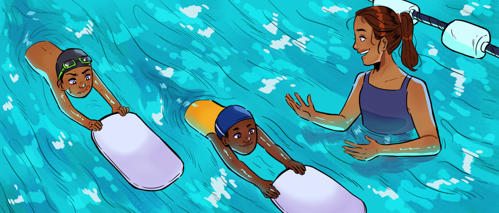 Swimming programs start focusing on black and brown communities to include them within these spaces and teach the children how to swim. (2010)