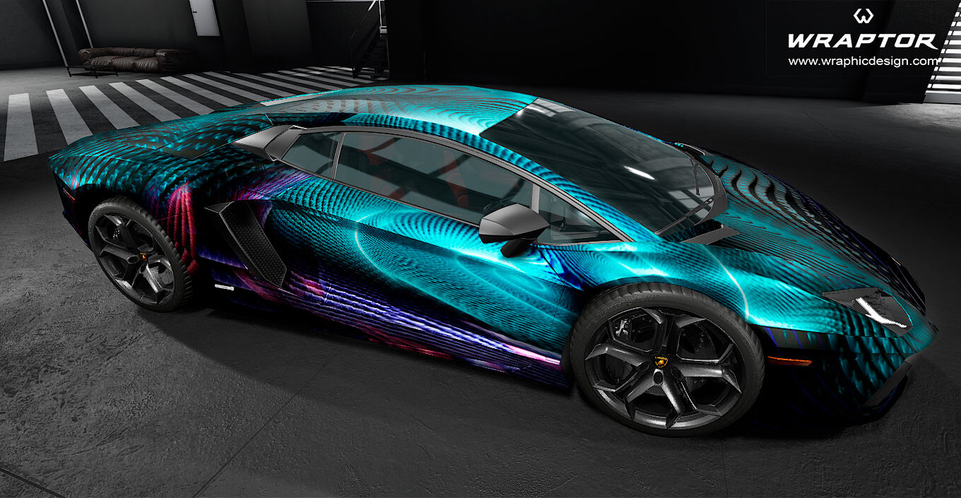 ArtStation - LAMBORGHINI AVENTADOR The galaxy infinity wrap design