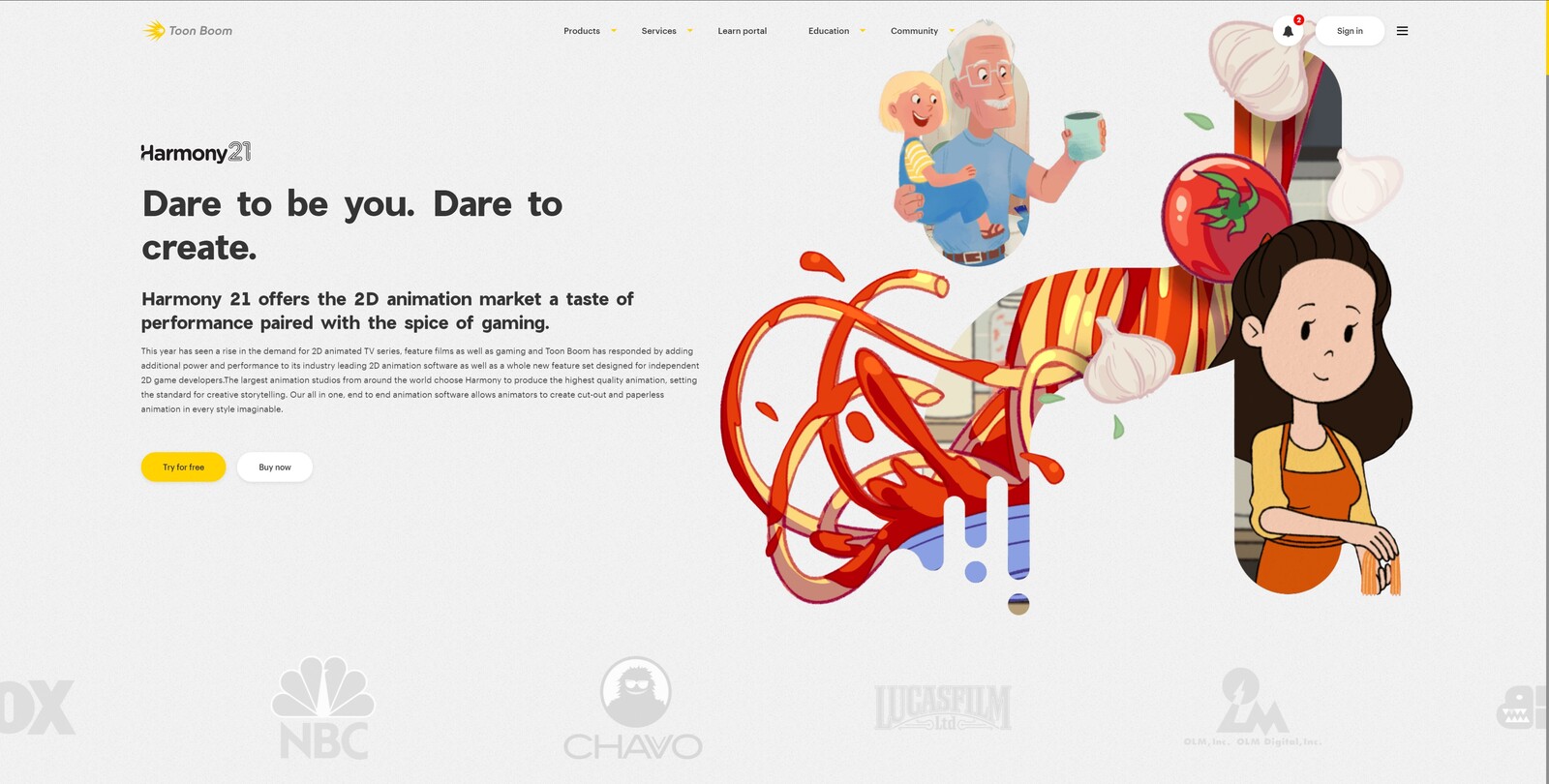 Screencap https://www.toonboom.com/products/harmony