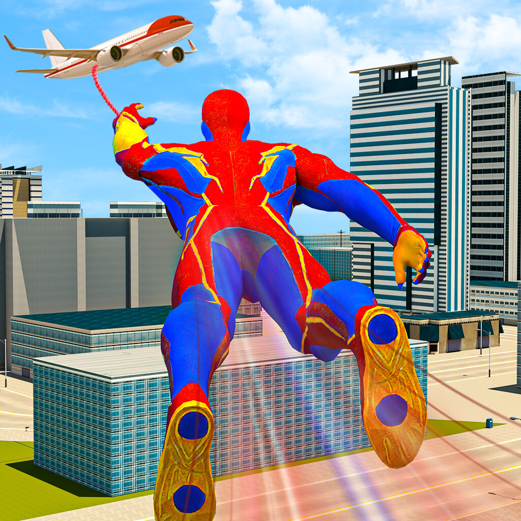 ArtStation - Miami Rope Hero Spider Open World City Gangster