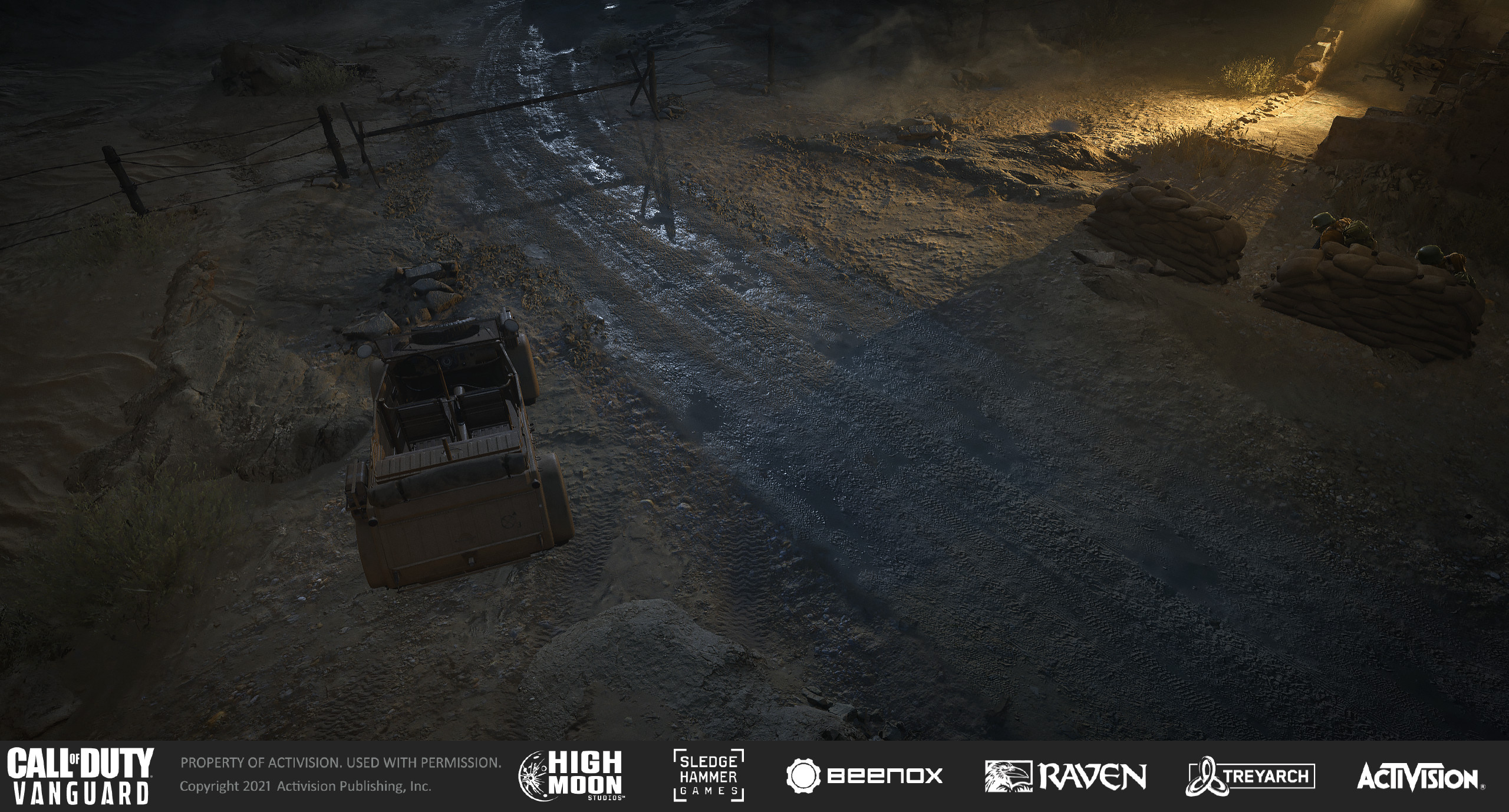 Responsible for ground textures, tire tracks and decals.
