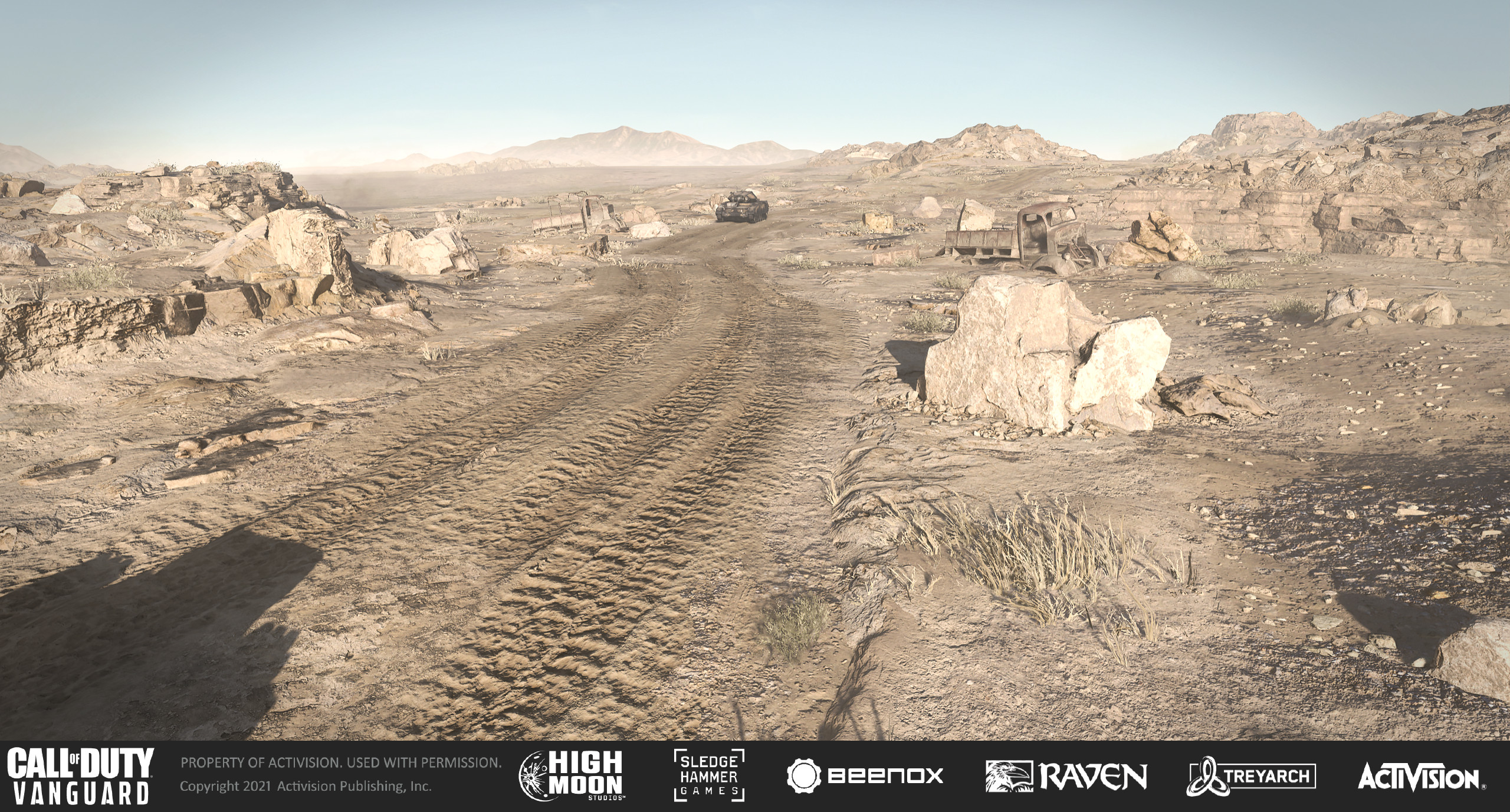 Responsible for ground textures, tire tracks and processing some of the photogrammetry assets.
