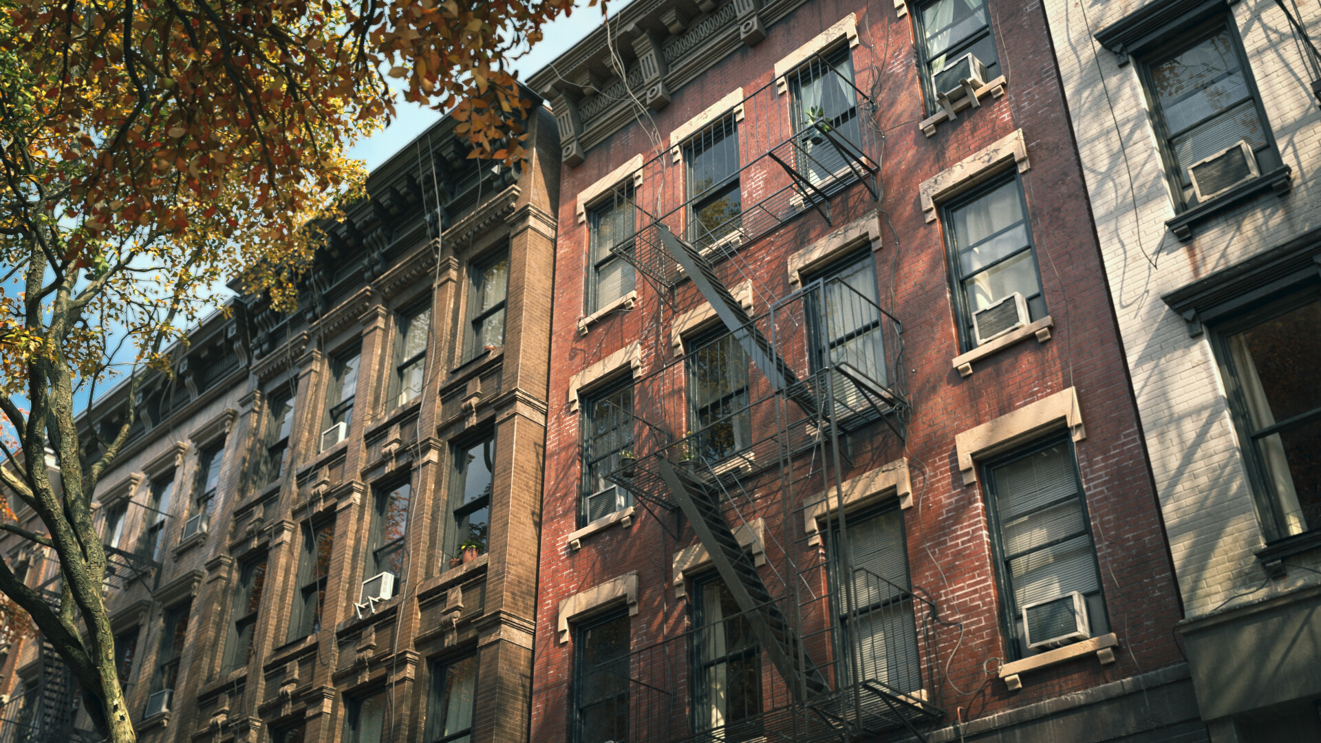 ArtStation - NYC Autumn Street