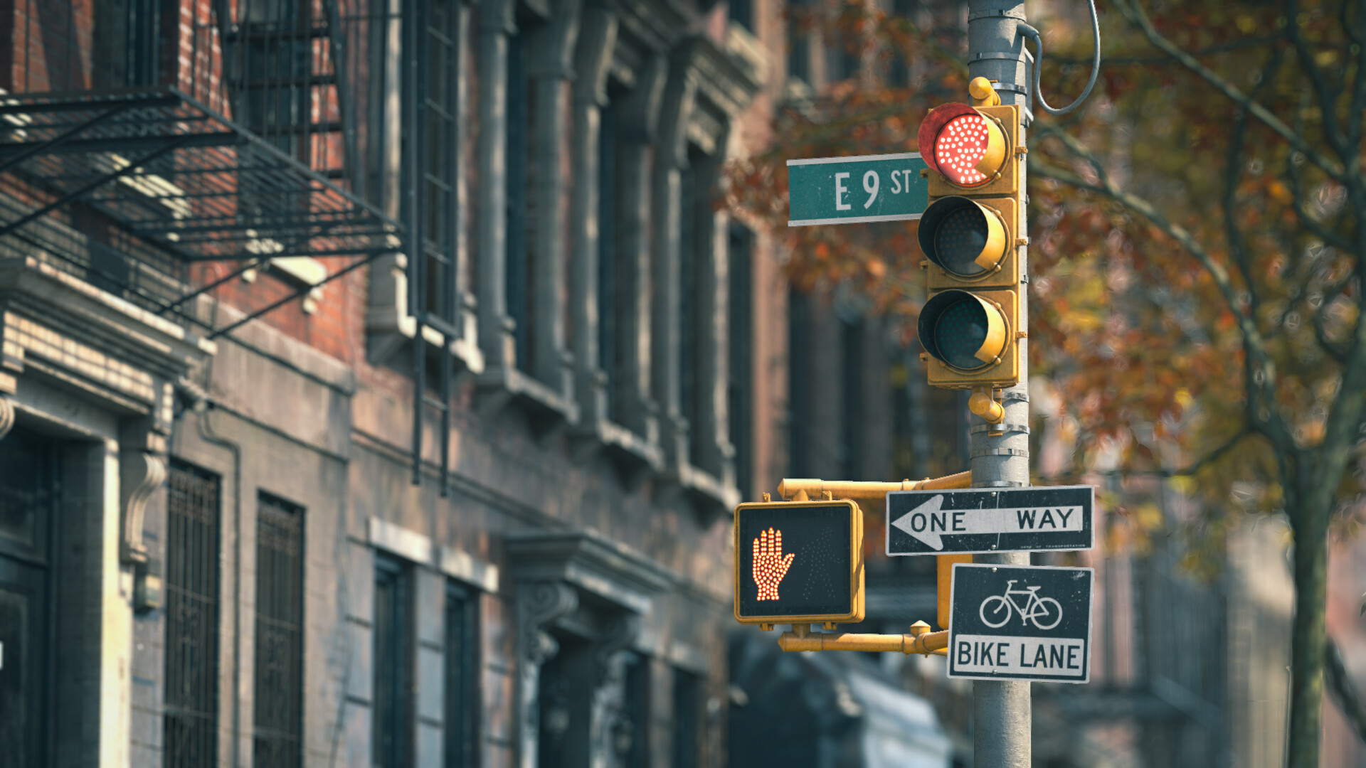 Taichi Kobayashi - NYC Autumn Street