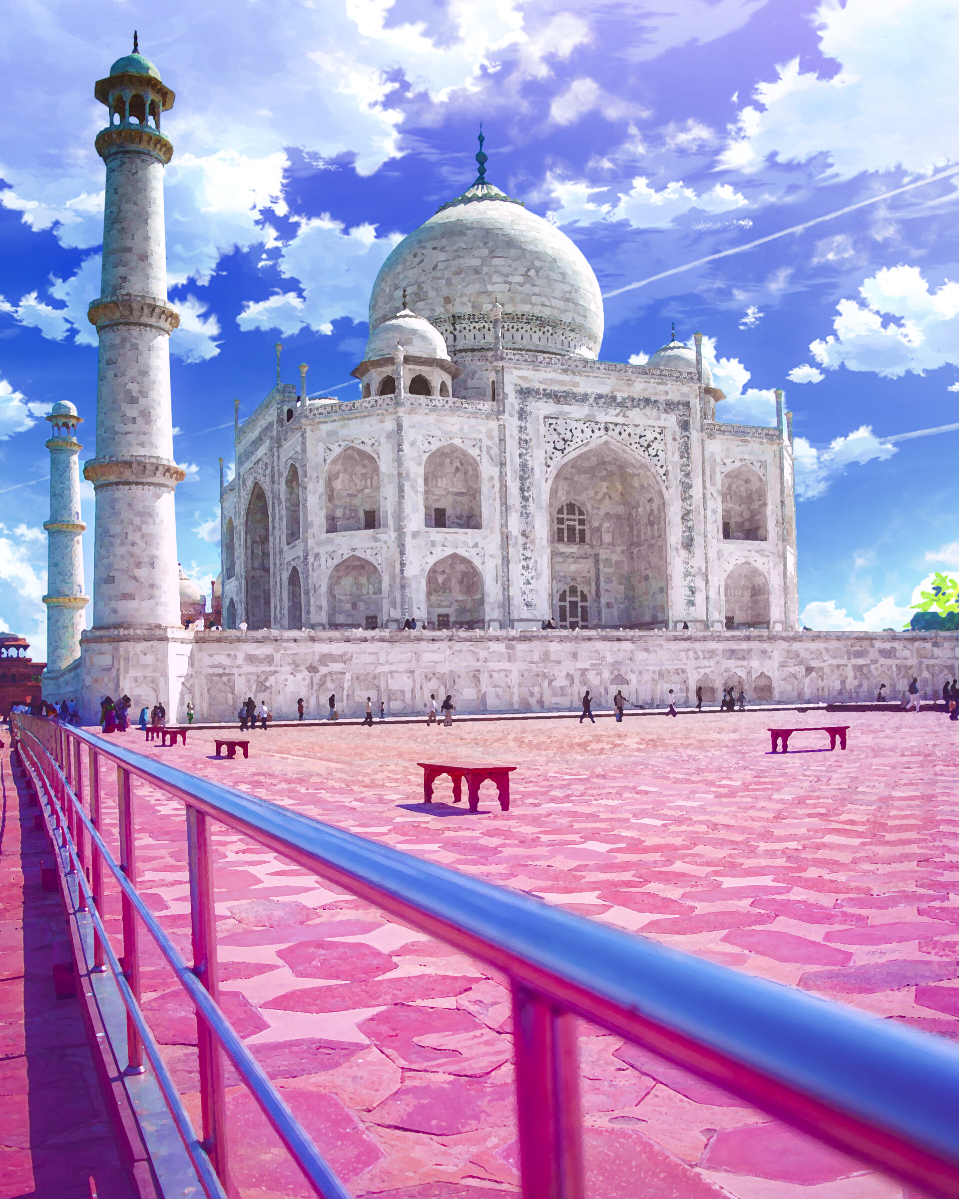 ArtStation - Taj Mahal Anime Edition
