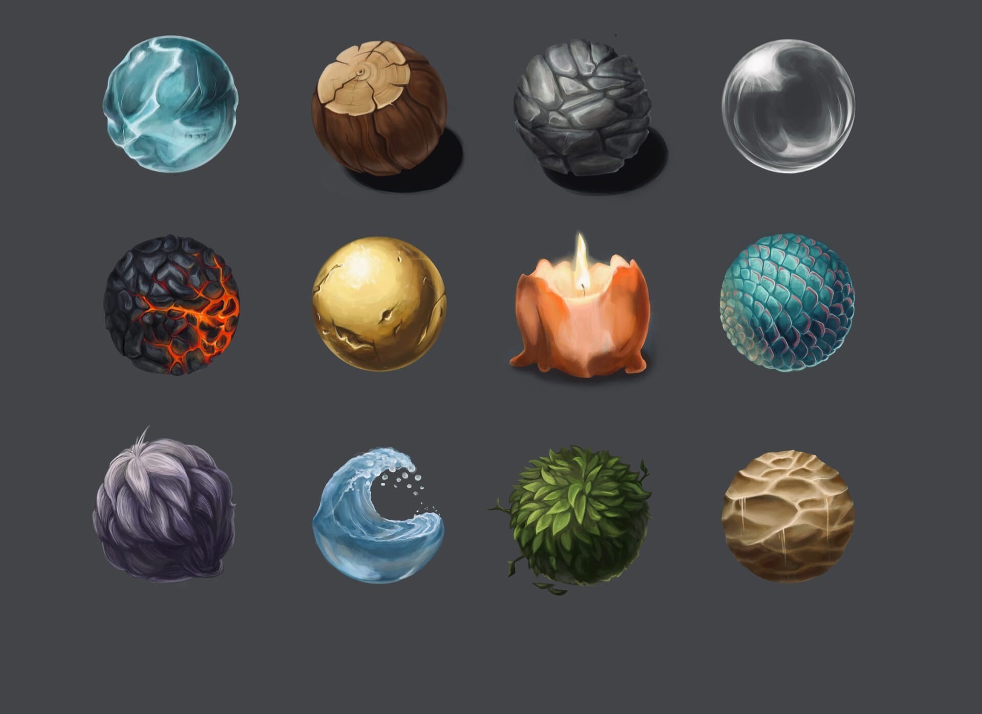 ArtStation - Some materials for courses of 2d art