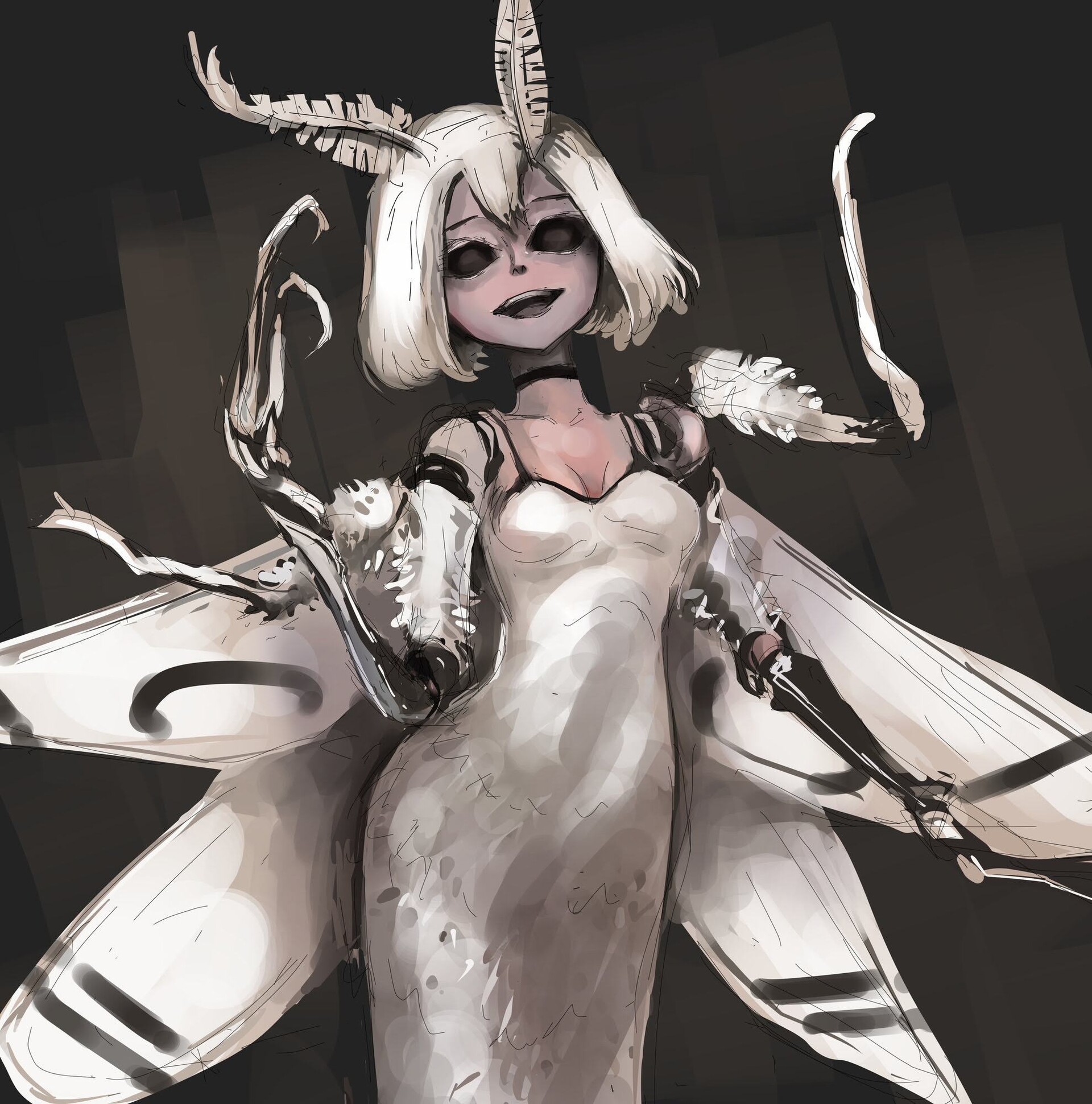 ArtStation - Moth girl