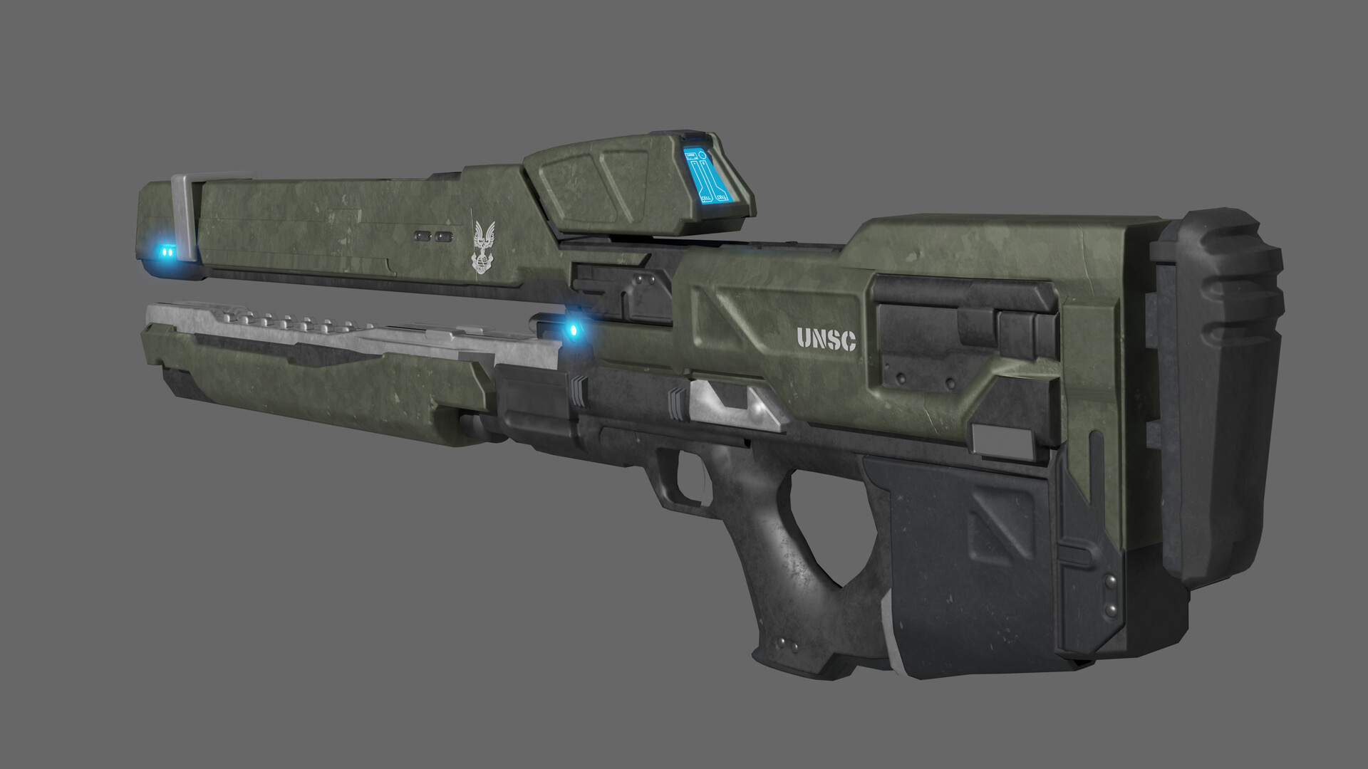 MorbidAngel Halo Railgun redesign by Wernissage 3d model
