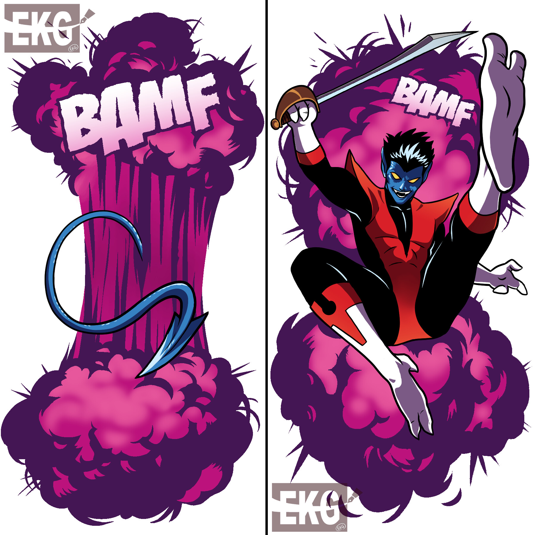 Erika GonzalezRollins Commission Nightcrawler tattoo design