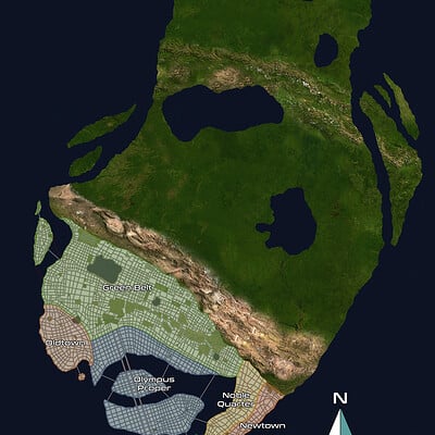 Robert altbauer legends island map portrait format s