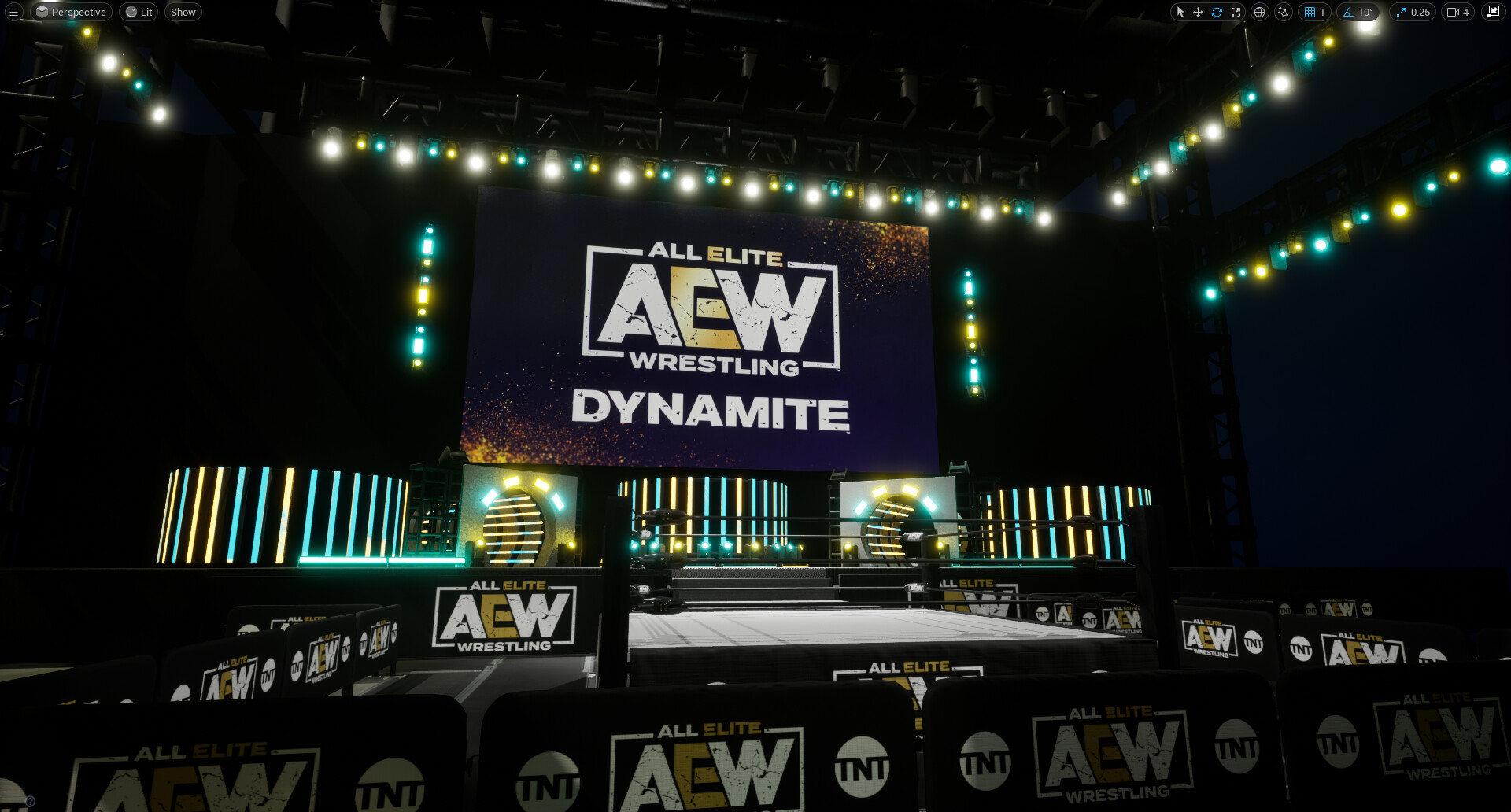 ArtStation - AEW Wrestling Ring/Arena