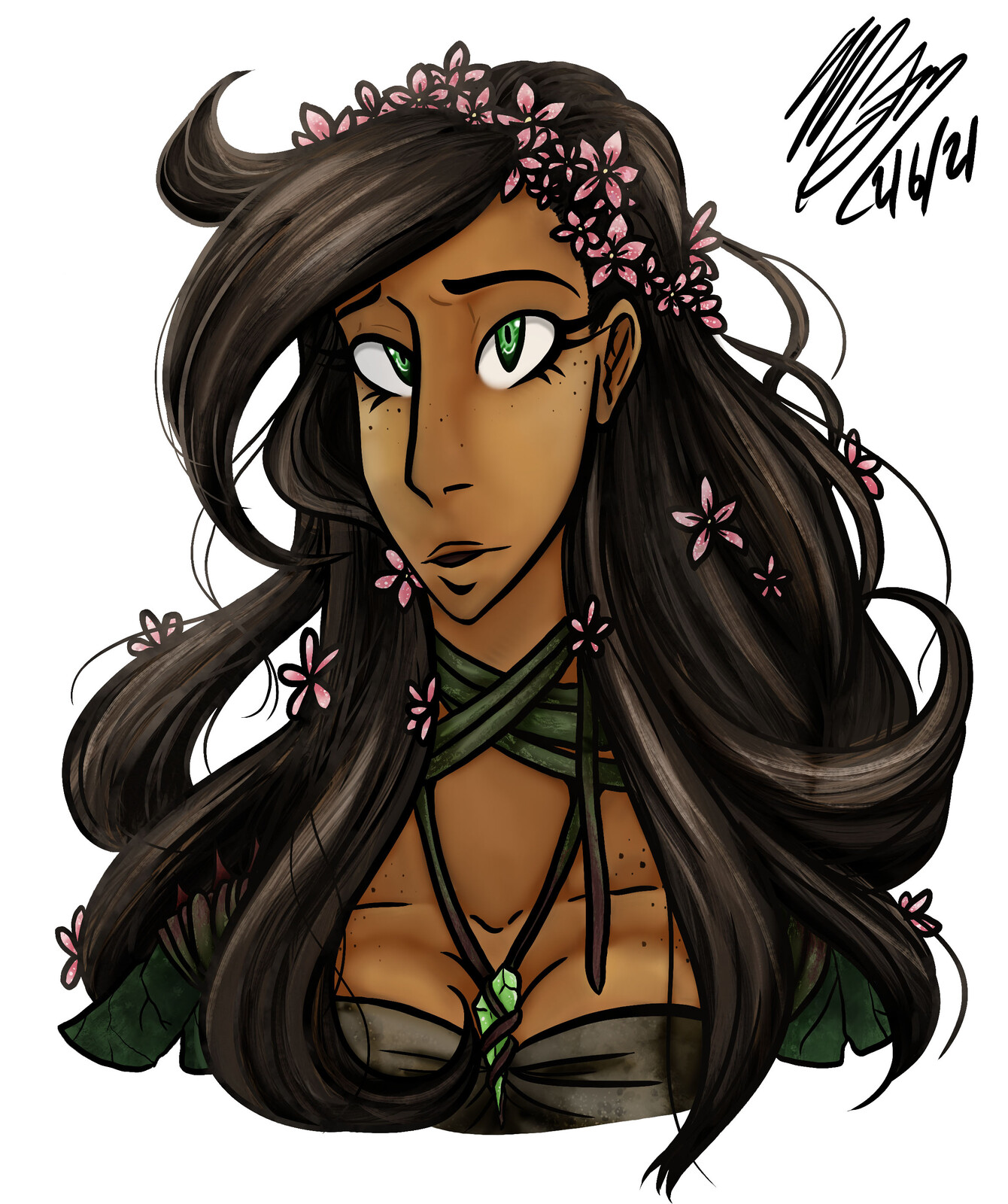 Adagio
Class: Nature Cleric
Race: Centaur
Background: Outlander (hunter-gatherer)
Age: 24
Height: 8'
Alignment: LN
Bio: Her home is the forests, her enemy is humanity tearing it down. She swore her duty to protect nature.