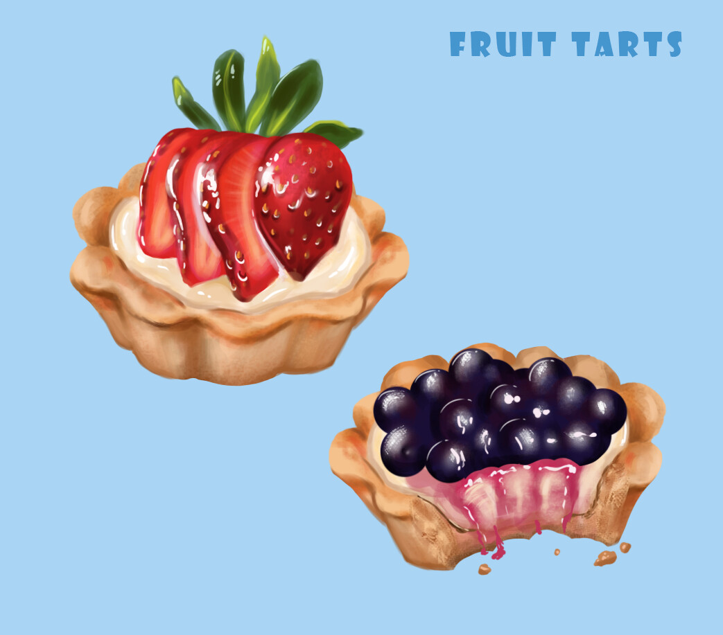 ArtStation Fruit Tarts concept art