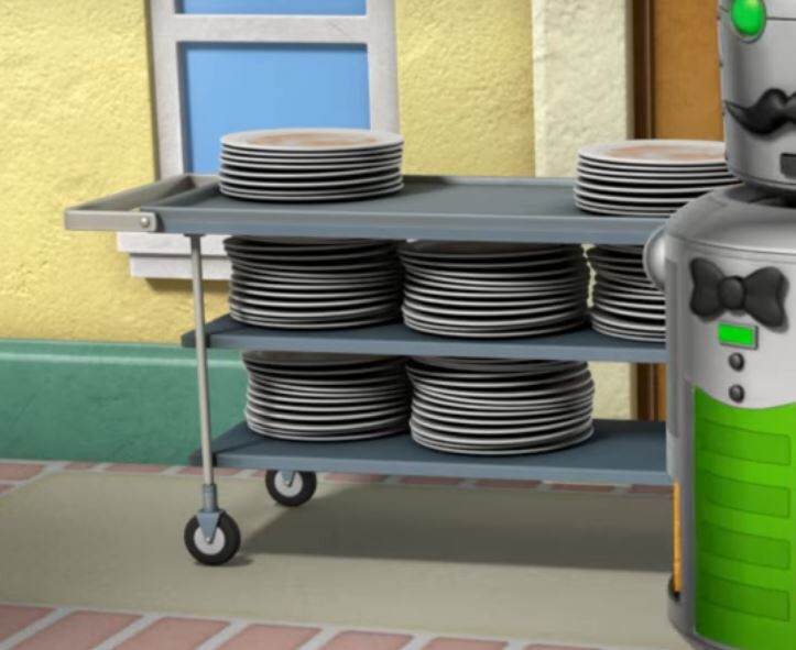 cart modeled for show