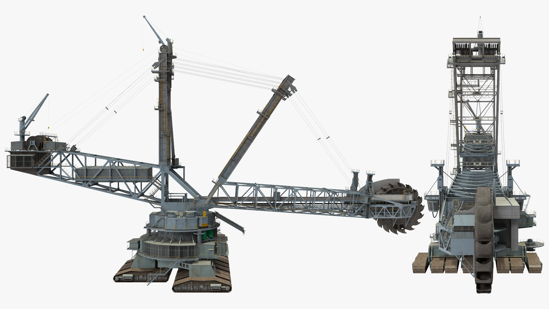 Andrey Simonenko - Bagger 293 Bucket Wheel Excavator Rigged 3D model