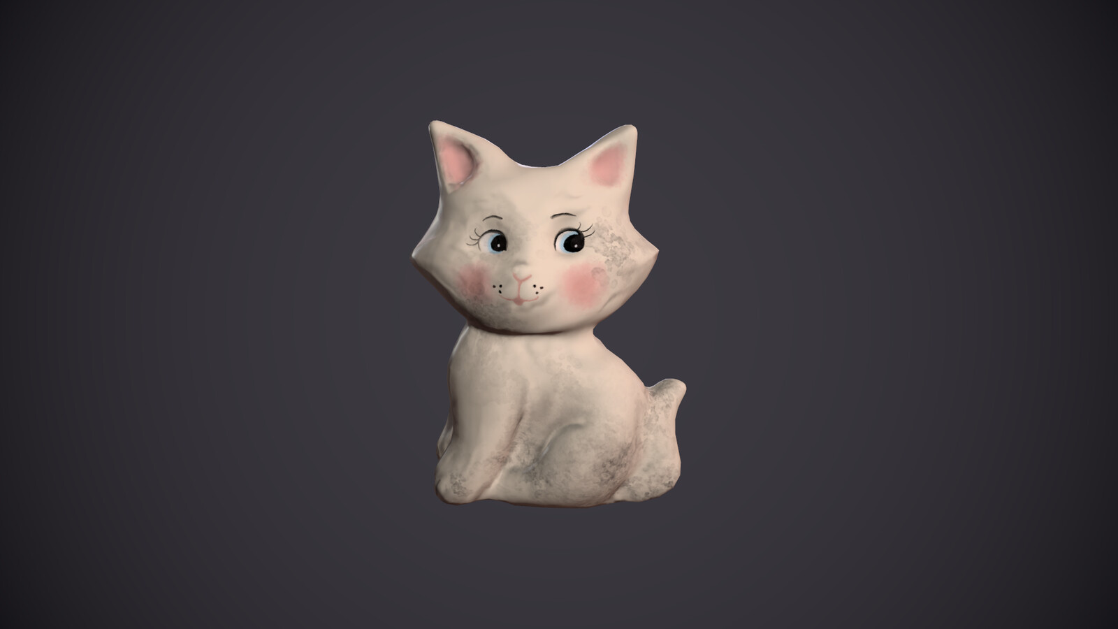 A small vintage cat knick knack.
Game ready. Sculpted in Zbrush and painted in Substance Painter.