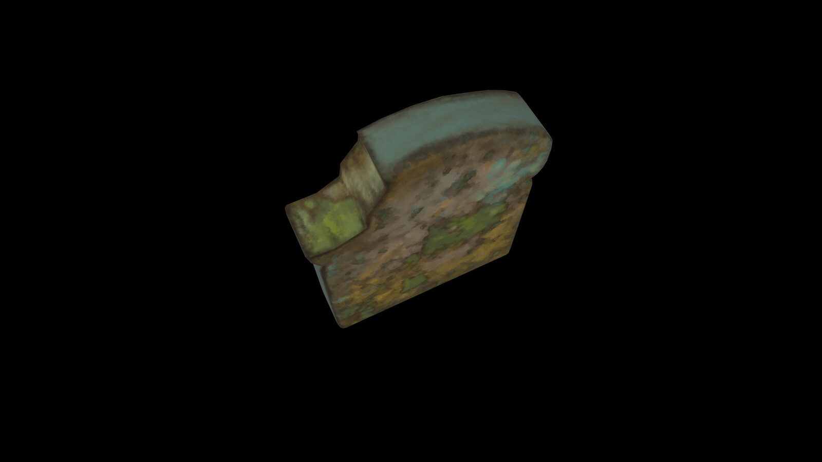 Moldy bread found in a sewer. Game ready and made in Maya, painted in Substance Painter. 