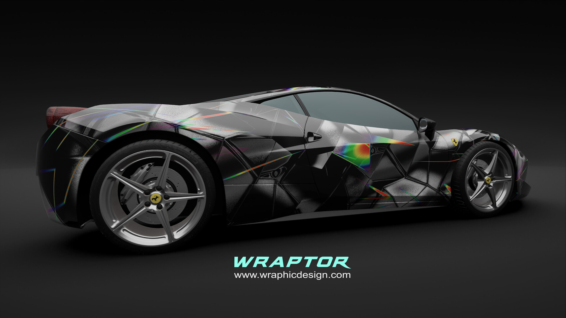 Tropical Ferrari 458 Wrap Design Concept