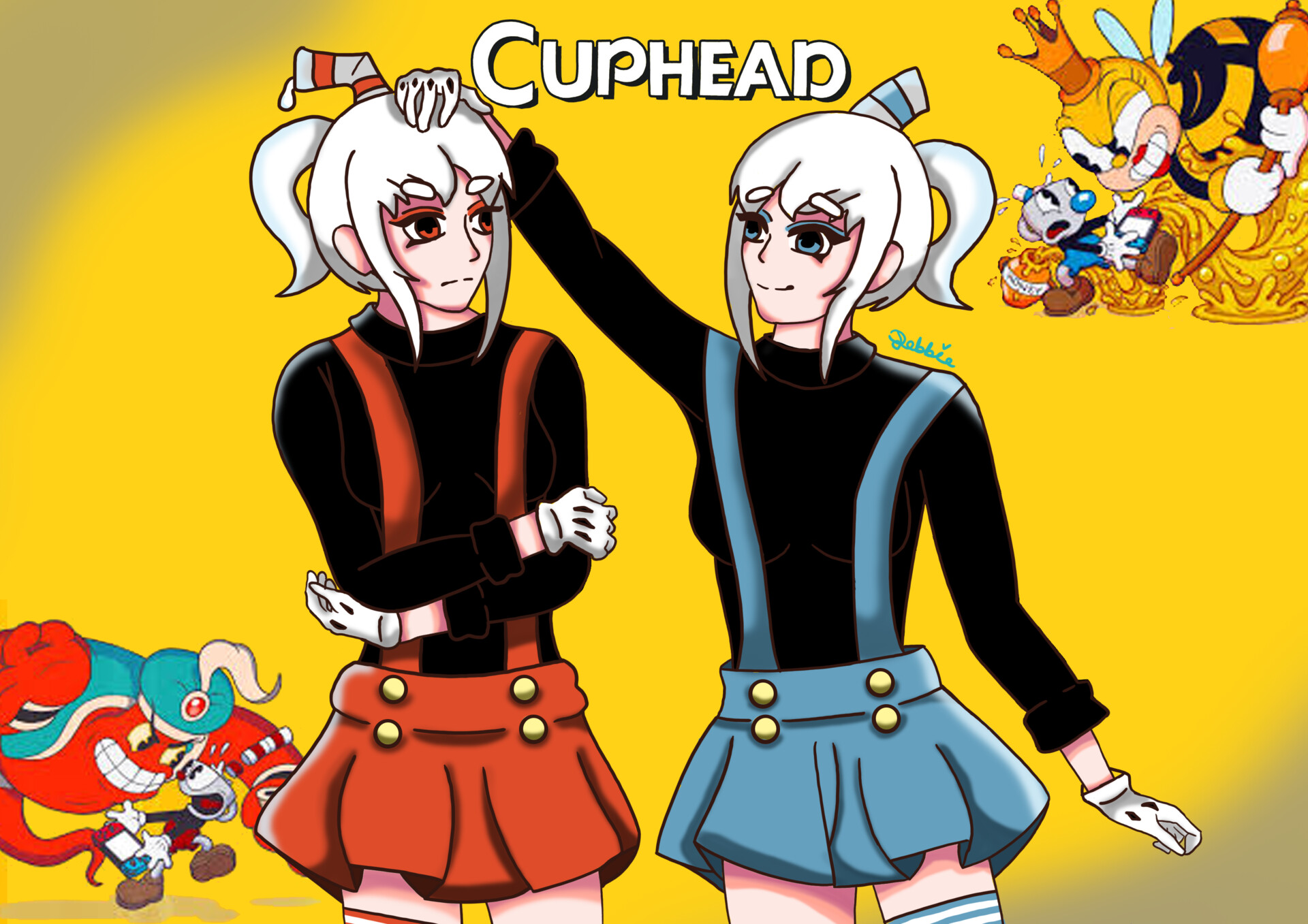Magical girl Anime Cuphead Illustration, eevee shiny, mammal, carnivoran  png | PNGEgg