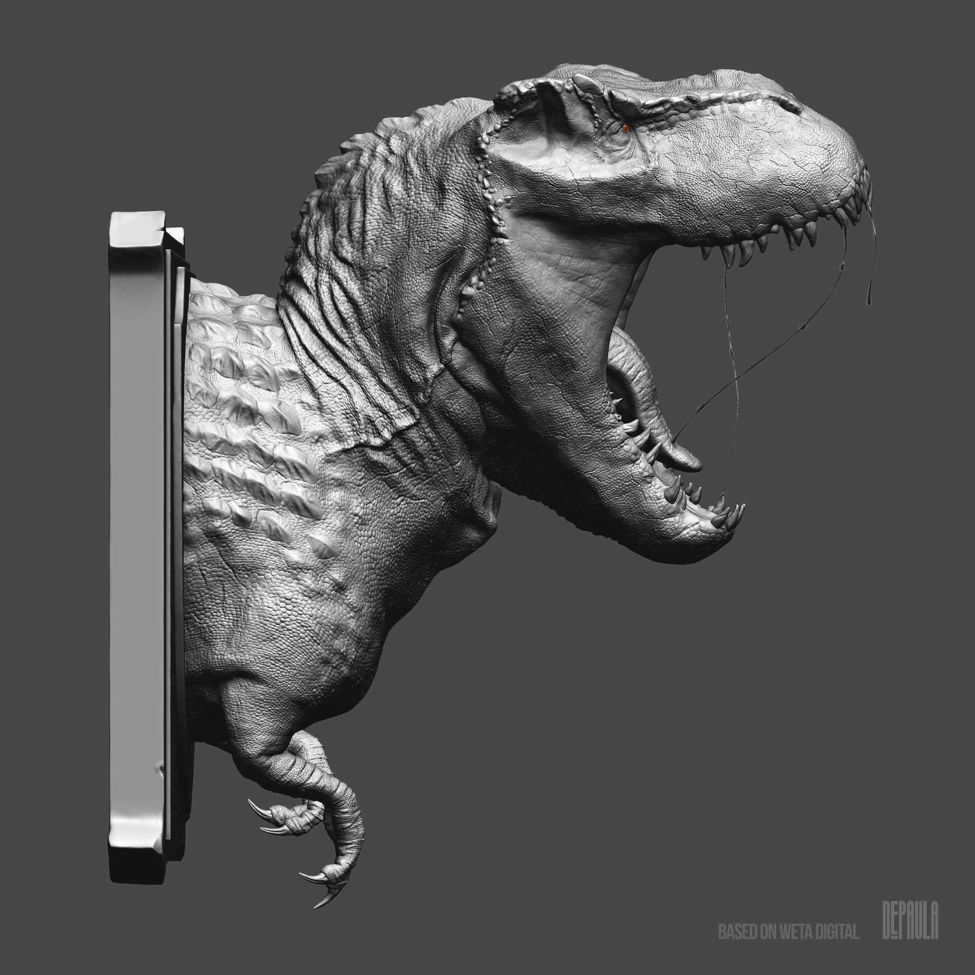 ArtStation - Study T-Rex - King Kong 2005