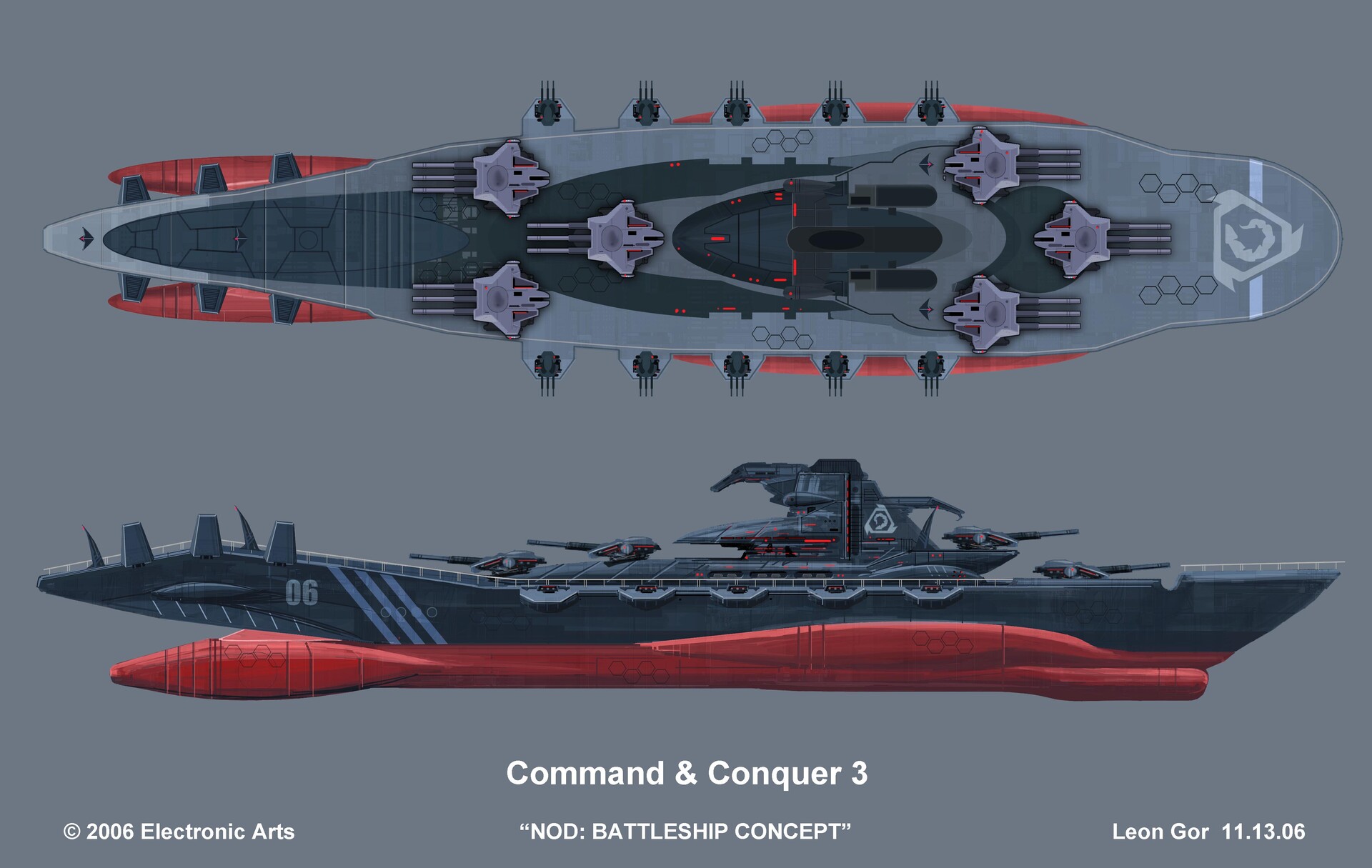NOD Battleship CONQUER (COMMAND - Concept & 3) ArtStation