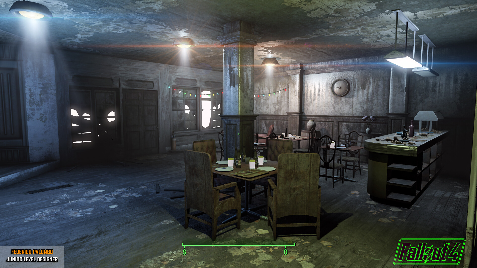 Artstation Fallout 4 Cafe Interior Level Design Ck